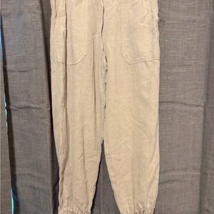 Women’s‎ cropped Zara linen pants